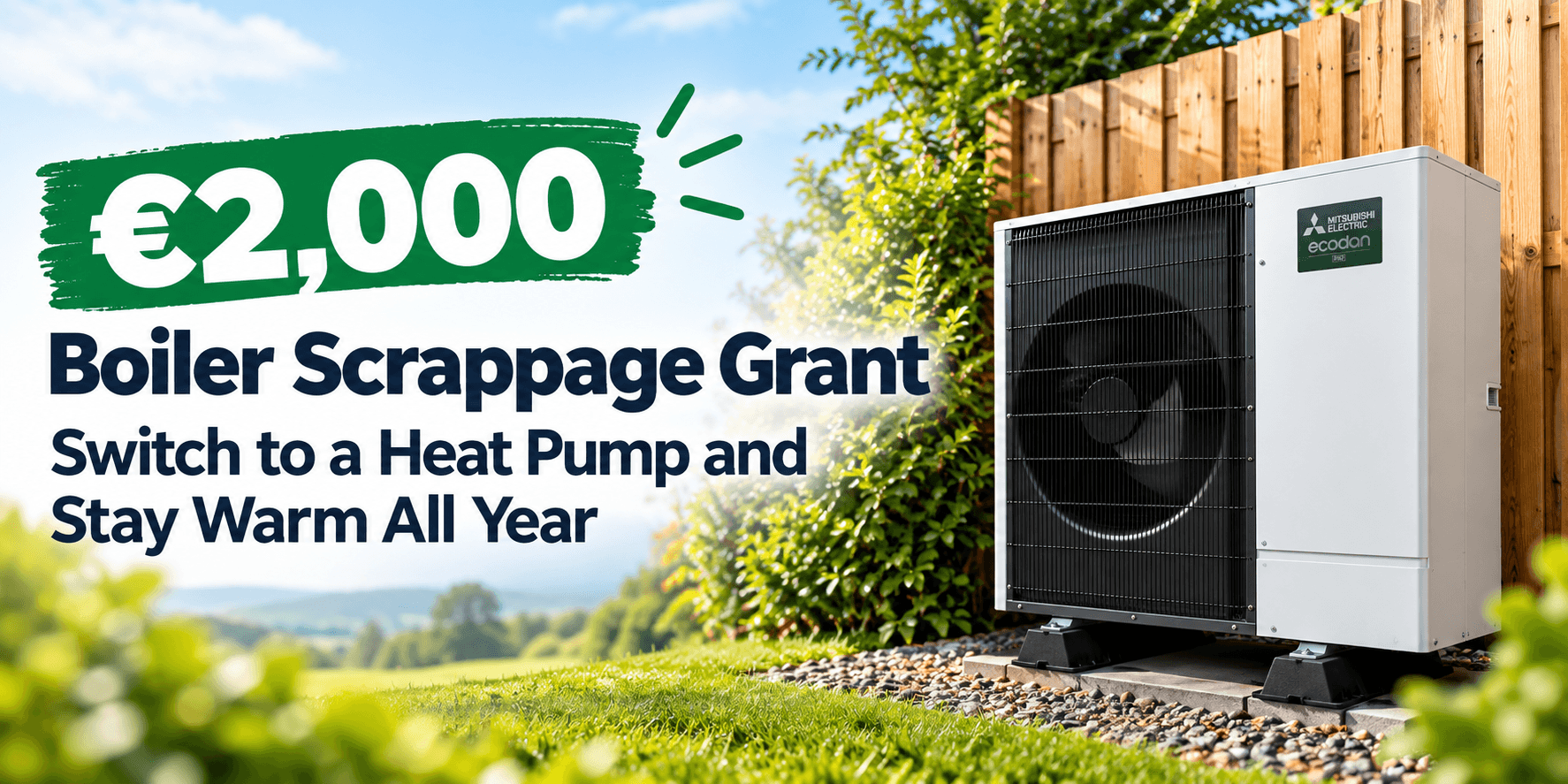 €2,000 Boiler Scrappage Grant: Switch to a Heat Pump and Enjoy Year-Round Comfort